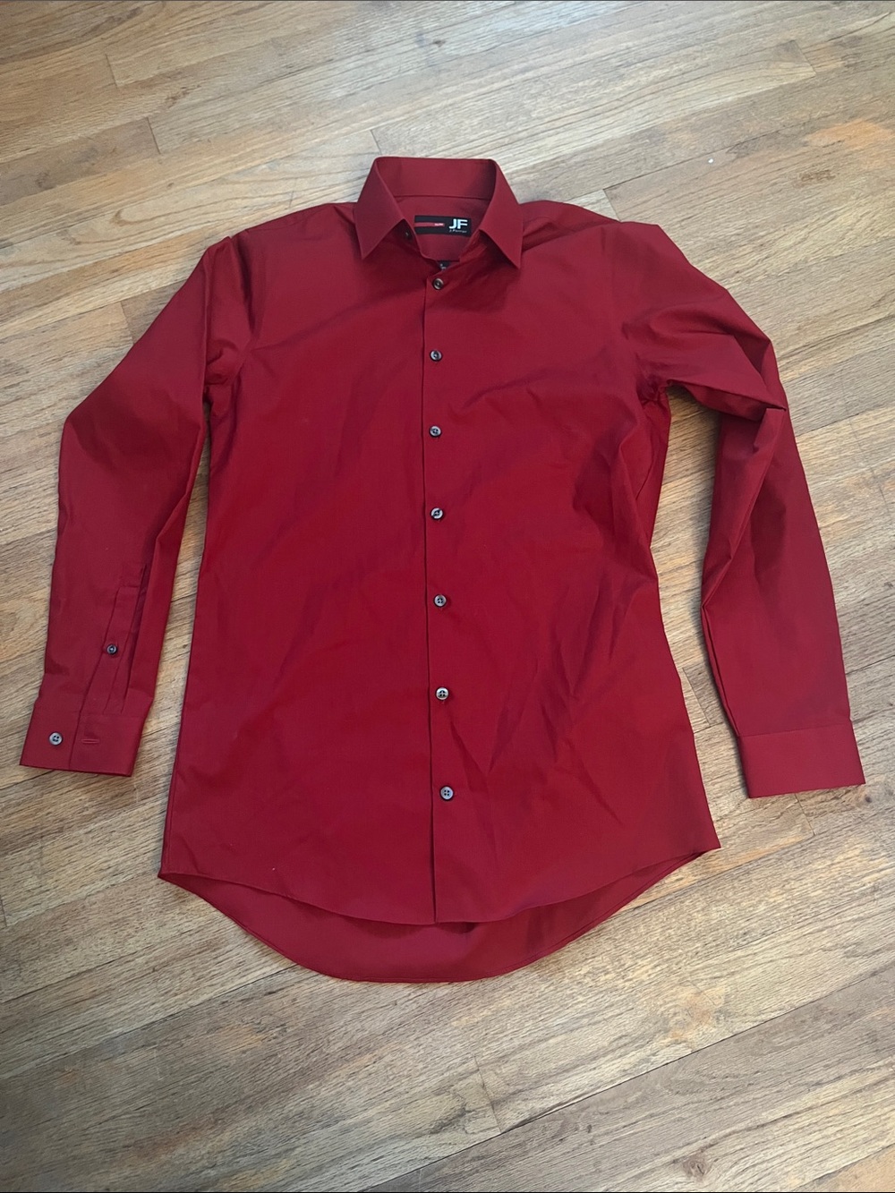 jf j.ferrar Men's Red Dress Shirt
